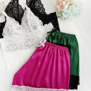 برالت و شورت ساتن سایز بزرگ